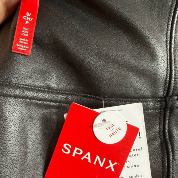 Spanx Faux Leather Leggings - Size S - Picture 4 of 6